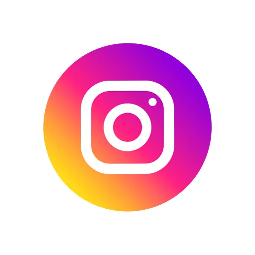 Logo Instagram avec son icône multicolore et le nom du réseau social.
