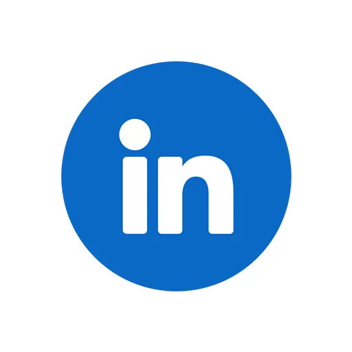 Logo LinkedIn avec le nom du réseau social et son icône bleue « in ».